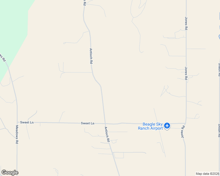 map of restaurants, bars, coffee shops, grocery stores, and more near 16600 Antioch Road in White City