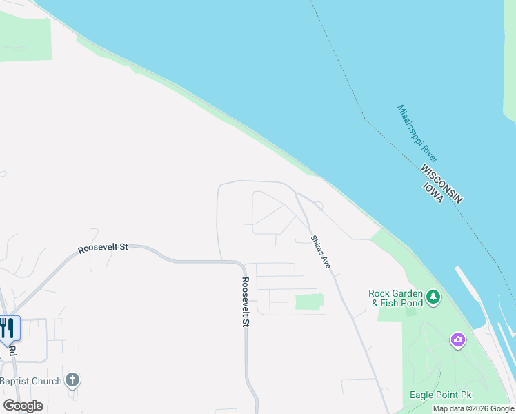 map of restaurants, bars, coffee shops, grocery stores, and more near 3280 Cider Ridge in Dubuque