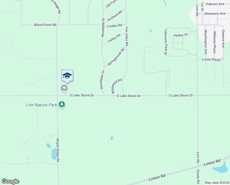 map of restaurants, bars, coffee shops, grocery stores, and more near N1508 Wildwood Road in Lake Geneva
