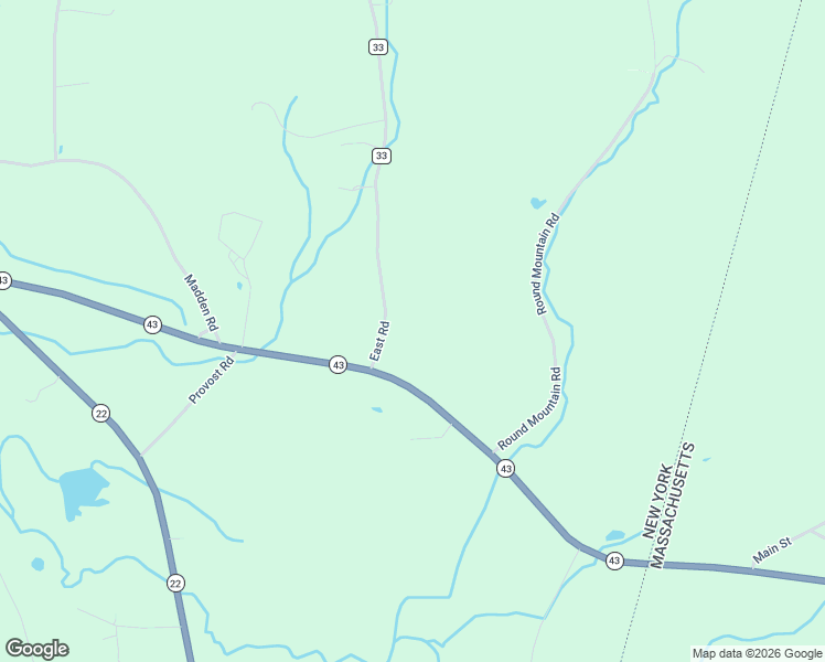 map of restaurants, bars, coffee shops, grocery stores, and more near 14 East Road in Stephentown