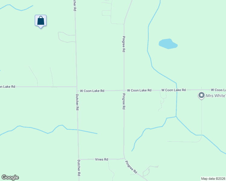 map of restaurants, bars, coffee shops, grocery stores, and more near 5748 West Coon Lake Road in Howell