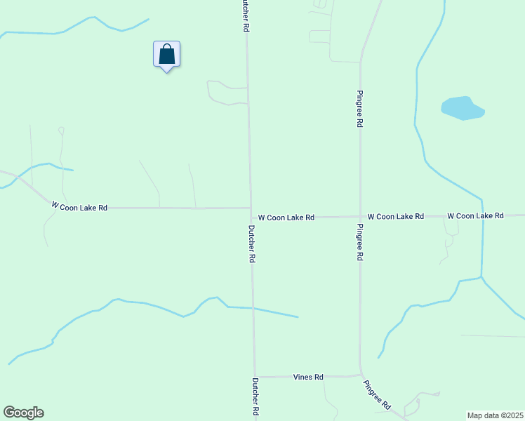 map of restaurants, bars, coffee shops, grocery stores, and more near 5956 West Coon Lake Road in Howell