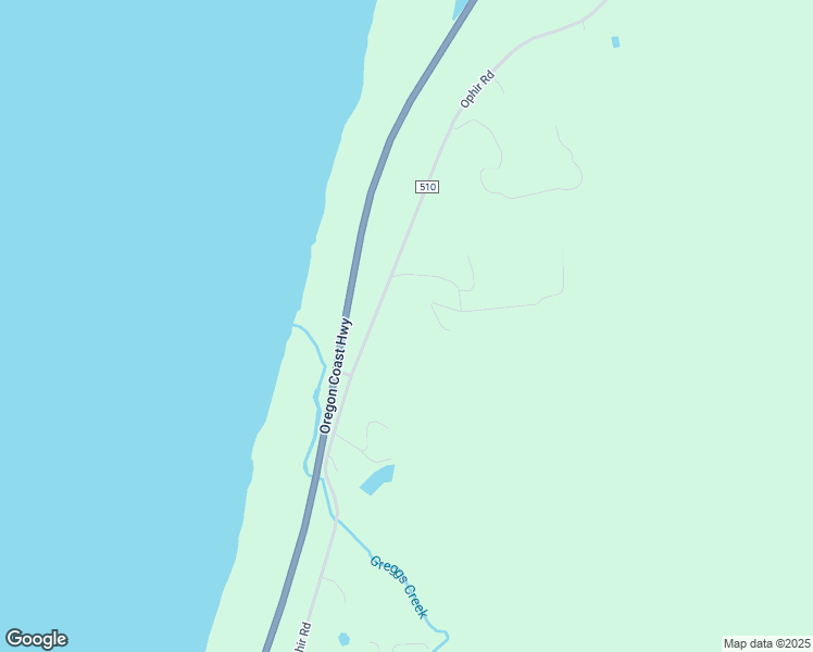 map of restaurants, bars, coffee shops, grocery stores, and more near 34493 Ophir Road in Gold Beach