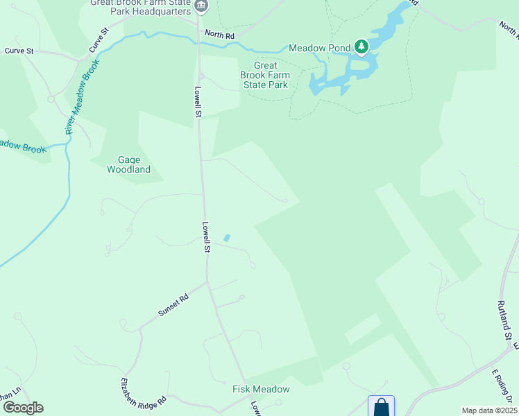 map of restaurants, bars, coffee shops, grocery stores, and more near 152 Wolf Rock Road in Carlisle