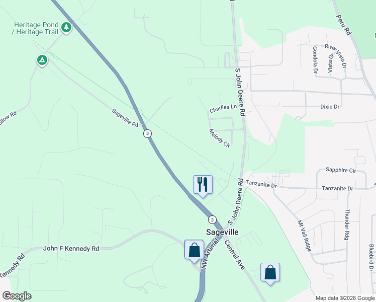 map of restaurants, bars, coffee shops, grocery stores, and more near 16963 Rooster Lane in Dubuque