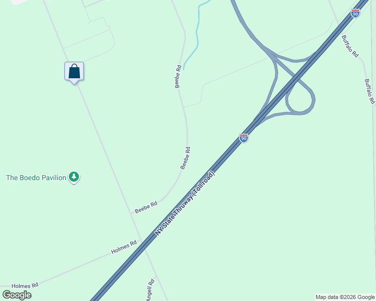 map of restaurants, bars, coffee shops, grocery stores, and more near 12438 Beebe Road in Silver Creek