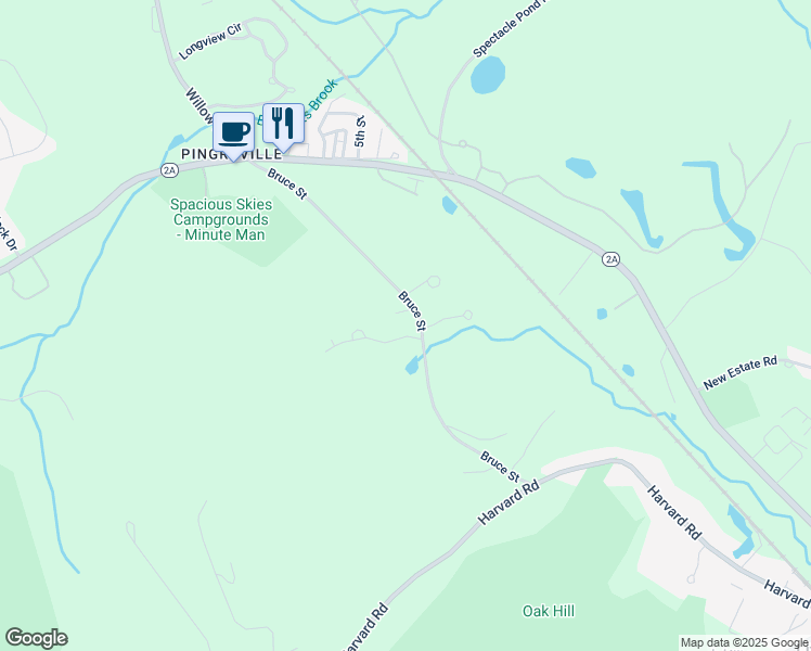 map of restaurants, bars, coffee shops, grocery stores, and more near 1 Laury Lane in Littleton