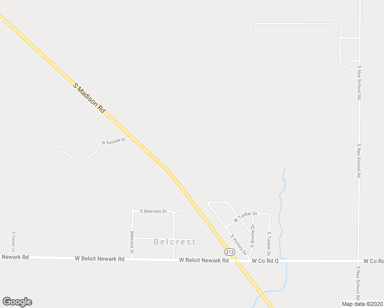 map of restaurants, bars, coffee shops, grocery stores, and more near South Madison Road in Beloit