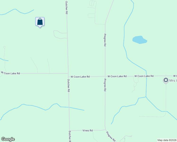 map of restaurants, bars, coffee shops, grocery stores, and more near 5748 West Coon Lake Road in Howell