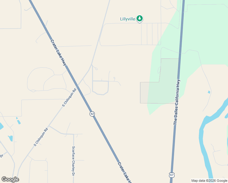 map of restaurants, bars, coffee shops, grocery stores, and more near 35825 South Chiloquin Road in Chiloquin