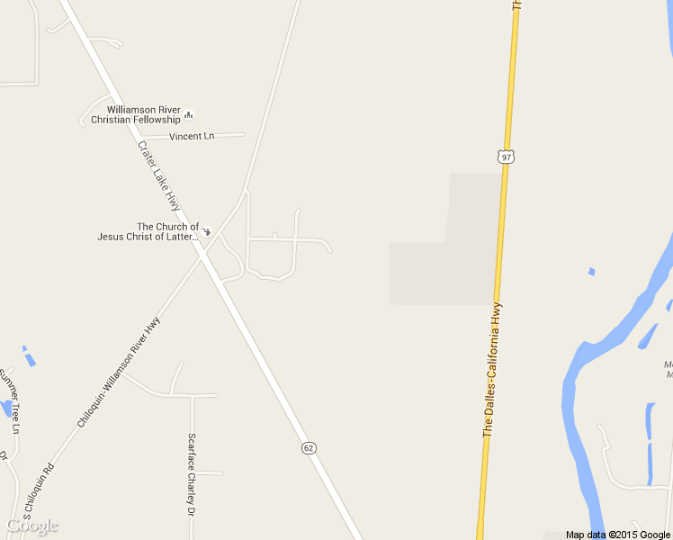 map of restaurants, bars, coffee shops, grocery stores, and more near 35825 South Chiloquin Road in Chiloquin