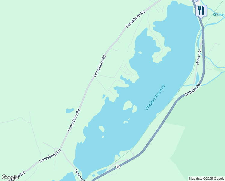 map of restaurants, bars, coffee shops, grocery stores, and more near 105 Willow Cove Rd in Cheshire