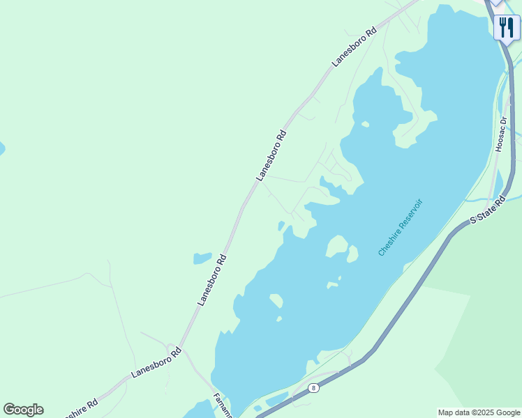 map of restaurants, bars, coffee shops, grocery stores, and more near 40 Willow Cove Road in Cheshire