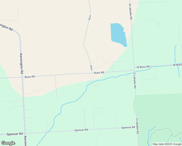 map of restaurants, bars, coffee shops, grocery stores, and more near 13623 Buno Rd in MILFORD