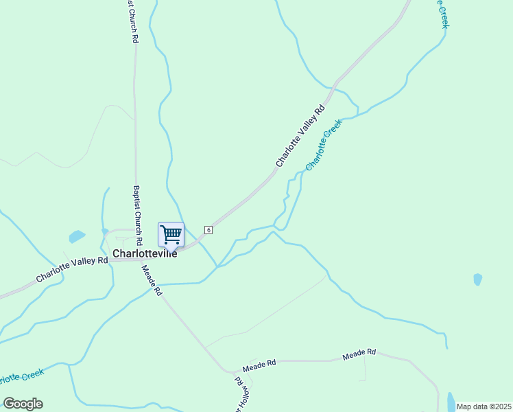 map of restaurants, bars, coffee shops, grocery stores, and more near in CHARLOTTEVLE