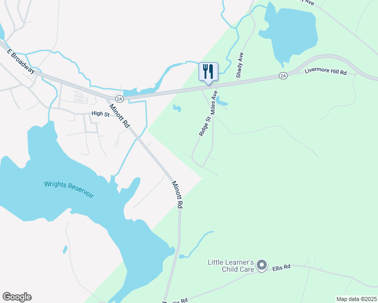 map of restaurants, bars, coffee shops, grocery stores, and more near 45R Norwood Street in Westminster