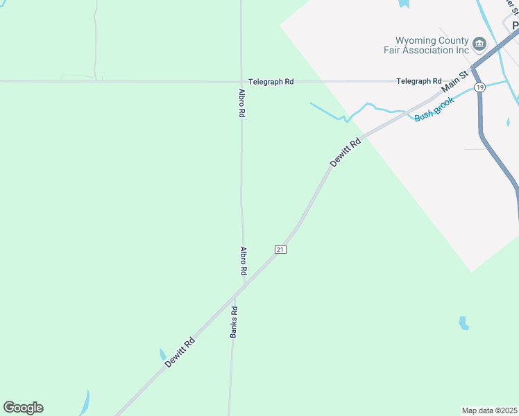 map of restaurants, bars, coffee shops, grocery stores, and more near 6874 Albro Road in Bliss