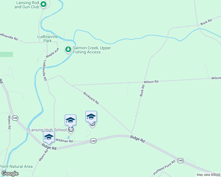 map of restaurants, bars, coffee shops, grocery stores, and more near 5-47 Wilson Rd in Lansing