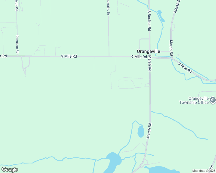 map of restaurants, bars, coffee shops, grocery stores, and more near 12075 9 Mile Road in Plainwell