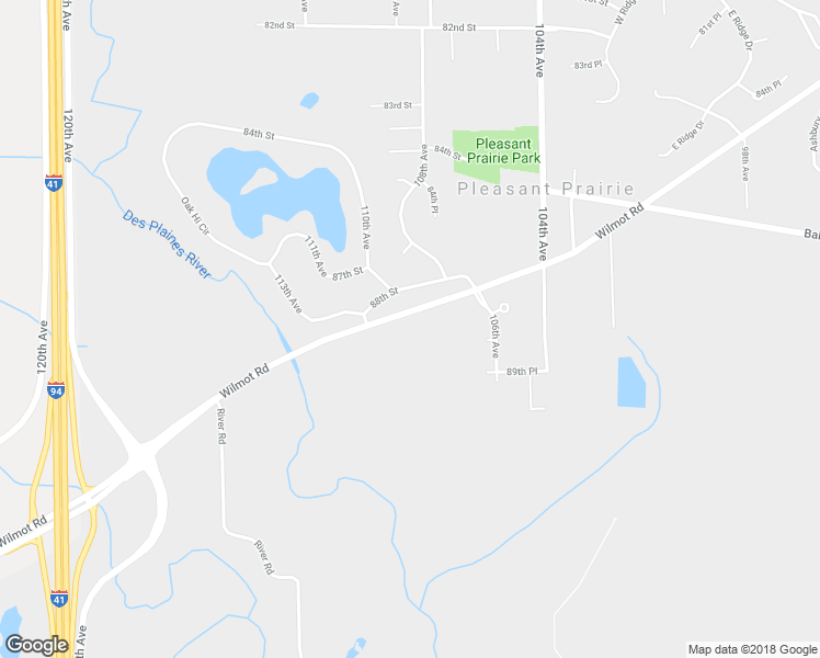 map of restaurants, bars, coffee shops, grocery stores, and more near 10811 Wilmot Road in Pleasant Prairie