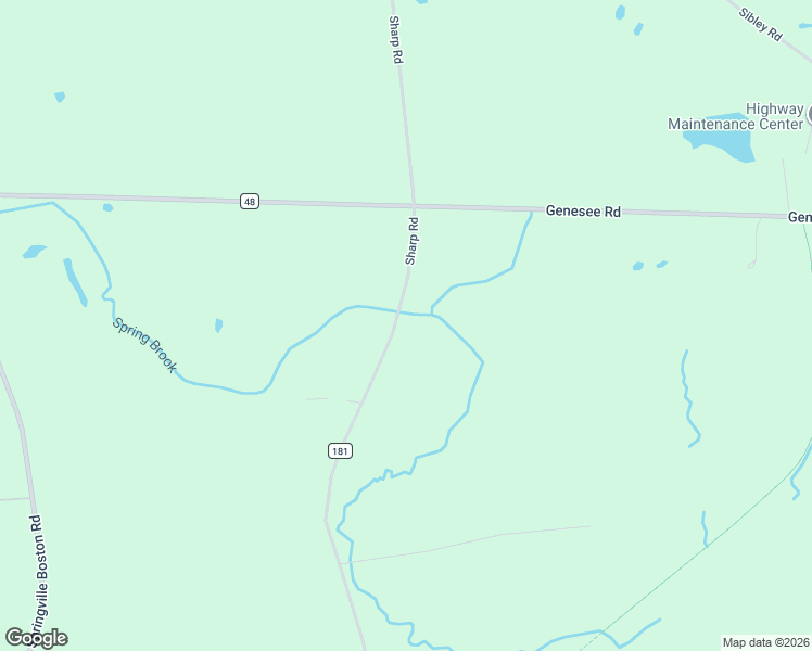 map of restaurants, bars, coffee shops, grocery stores, and more near 12117 Sharp Road in Springville