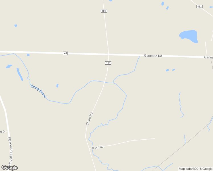 map of restaurants, bars, coffee shops, grocery stores, and more near 12117 Sharp Road in Springville