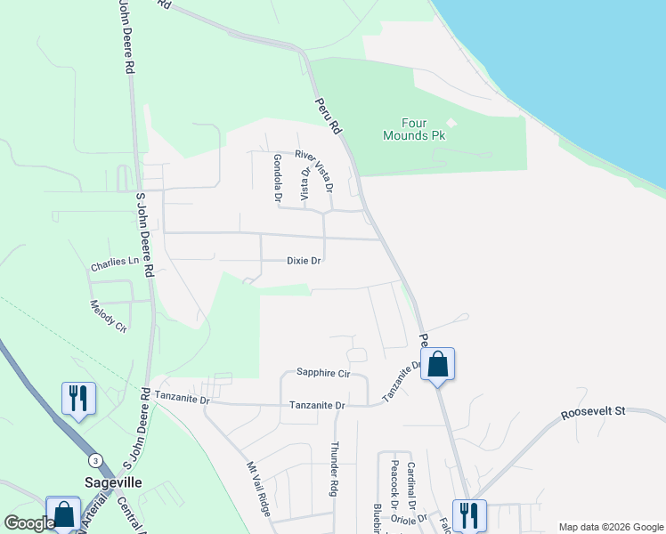 map of restaurants, bars, coffee shops, grocery stores, and more near 10061 Ginger Ridge in Dubuque
