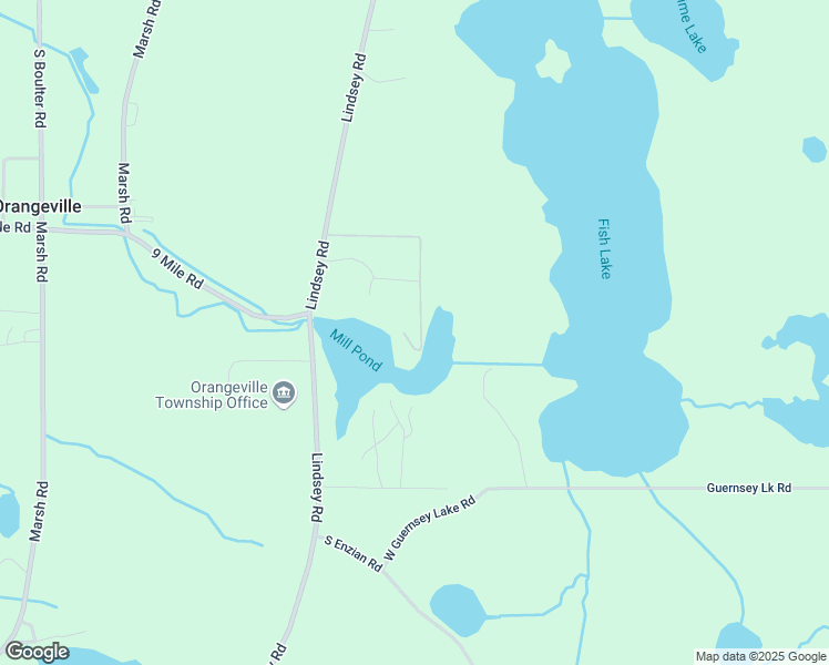 map of restaurants, bars, coffee shops, grocery stores, and more near 11037 Hermenitt Drive in Delton