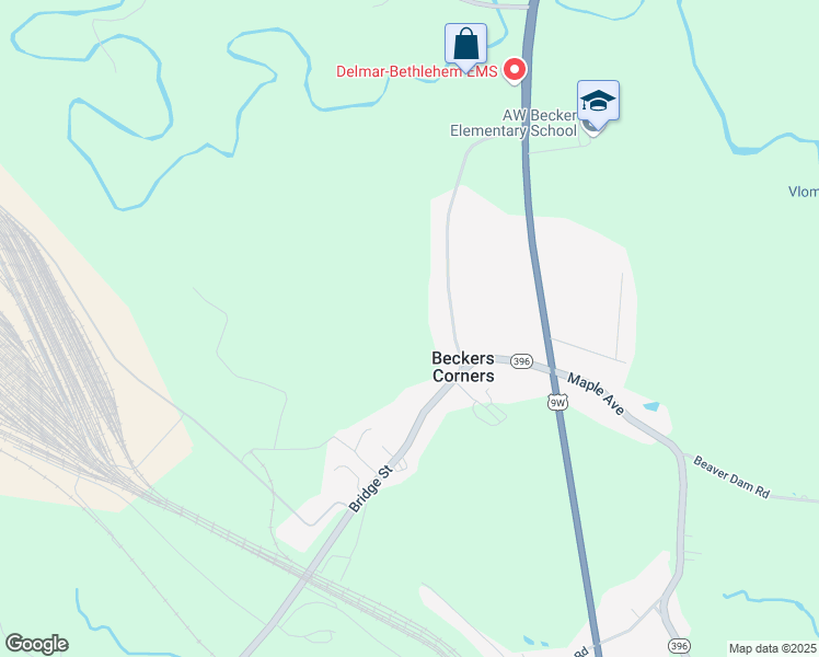 map of restaurants, bars, coffee shops, grocery stores, and more near 101 Lasher Road in Selkirk