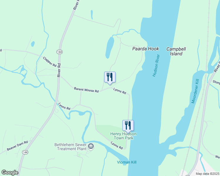map of restaurants, bars, coffee shops, grocery stores, and more near 89a Barent Winnie Road in Selkirk