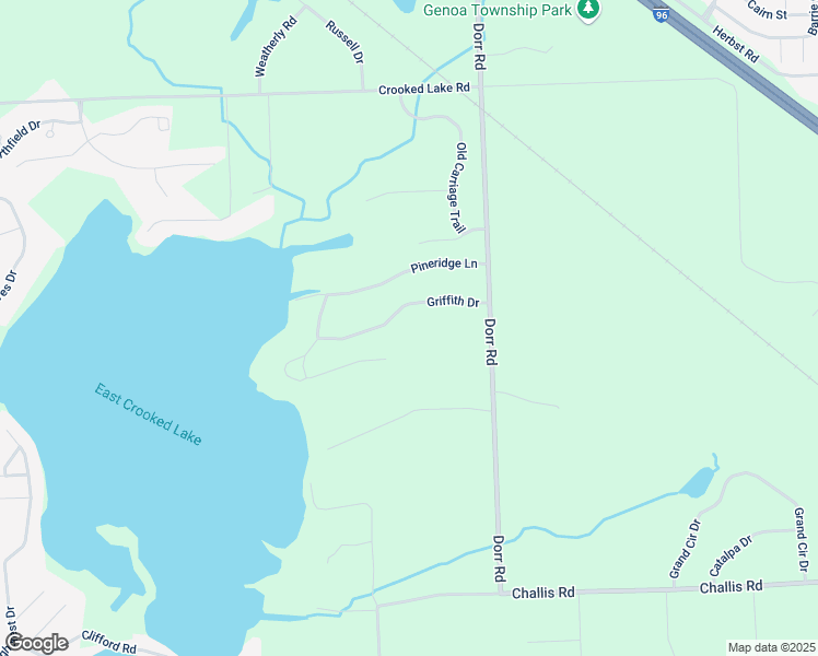 map of restaurants, bars, coffee shops, grocery stores, and more near 5786 Griffith Drive in Brighton