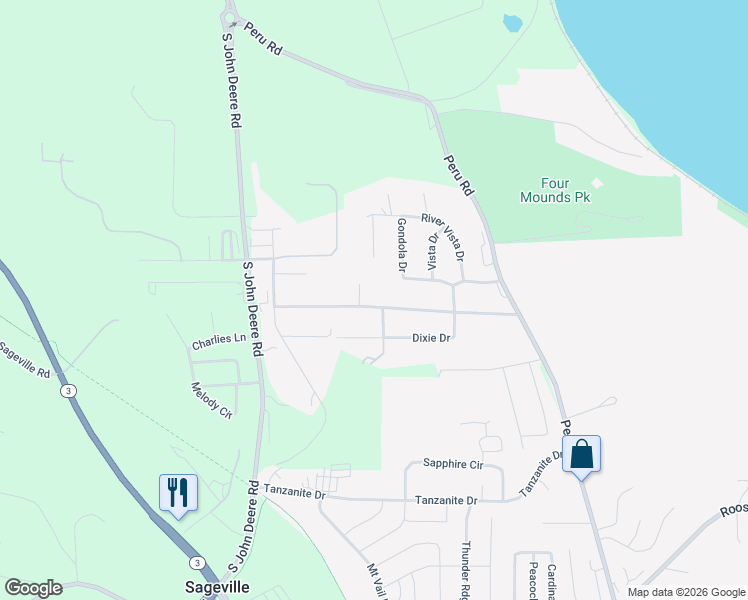 map of restaurants, bars, coffee shops, grocery stores, and more near 10261 Boleyn Road in Dubuque