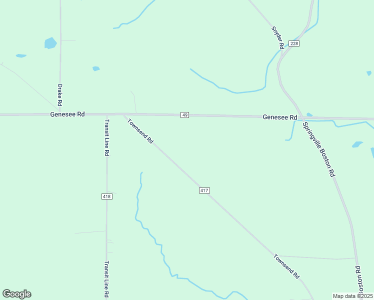 map of restaurants, bars, coffee shops, grocery stores, and more near 12125 Townsend Road in Springville