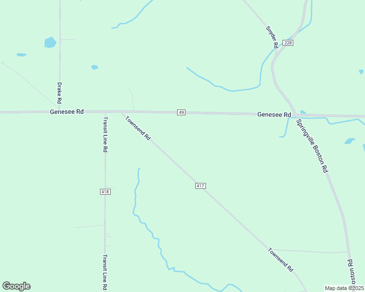 map of restaurants, bars, coffee shops, grocery stores, and more near 12125 Townsend Road in Springville
