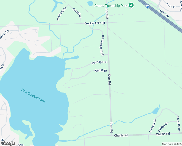 map of restaurants, bars, coffee shops, grocery stores, and more near 5786 Griffith Drive in Brighton