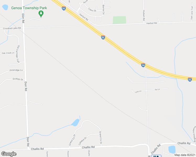 map of restaurants, bars, coffee shops, grocery stores, and more near 6556 Crooked Lake Road in Brighton