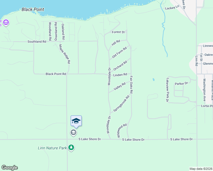 map of restaurants, bars, coffee shops, grocery stores, and more near N1665 Wooddale Drive in Lake Geneva