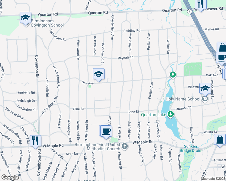 map of restaurants, bars, coffee shops, grocery stores, and more near 766 Chesterfield Avenue in Birmingham