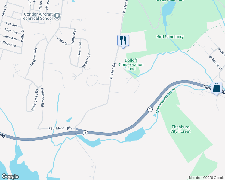 map of restaurants, bars, coffee shops, grocery stores, and more near 746 Mount Elam Road in Fitchburg