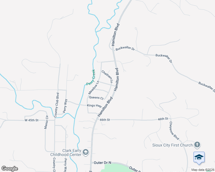 map of restaurants, bars, coffee shops, grocery stores, and more near 411 Eton Court in Sioux City