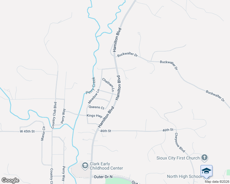 map of restaurants, bars, coffee shops, grocery stores, and more near 4699 Hamilton Boulevard in Sioux City