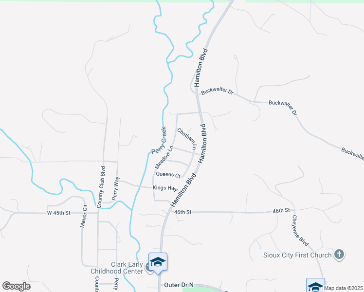 map of restaurants, bars, coffee shops, grocery stores, and more near 411 Eton Court in Sioux City