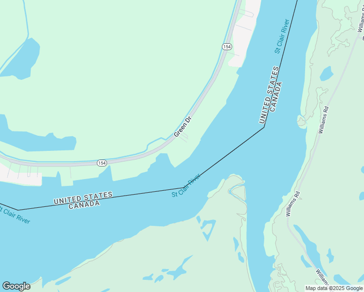 map of restaurants, bars, coffee shops, grocery stores, and more near 5850 Green Drive in Harsens Island