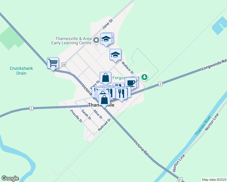 30 Ann Street, Thamesville ON Walk Score