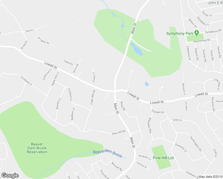 map of restaurants, bars, coffee shops, grocery stores, and more near 1112 Main Street in Lynnfield
