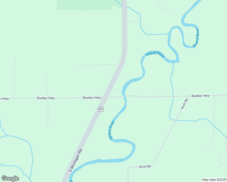 map of restaurants, bars, coffee shops, grocery stores, and more near 943 Michigan 99 in Eaton Rapids