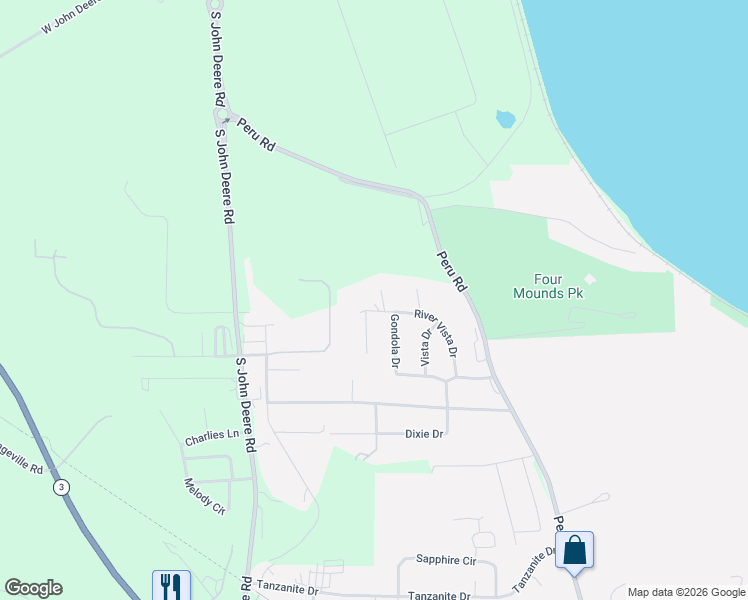 map of restaurants, bars, coffee shops, grocery stores, and more near 17681 Eli Drive in Dubuque