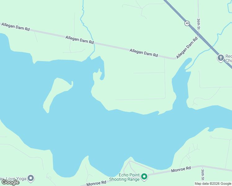 map of restaurants, bars, coffee shops, grocery stores, and more near 3821 118th Avenue in Allegan