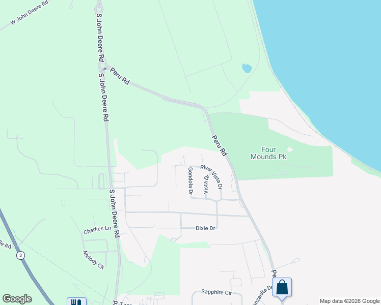 map of restaurants, bars, coffee shops, grocery stores, and more near 17634 River Vista Drive in Dubuque