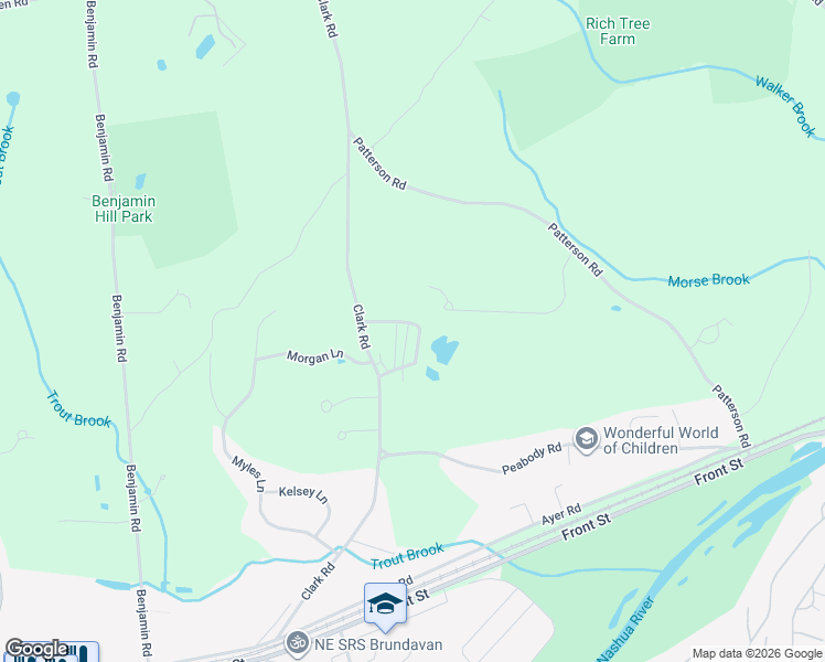 map of restaurants, bars, coffee shops, grocery stores, and more near 15 Morse Circle in Shirley